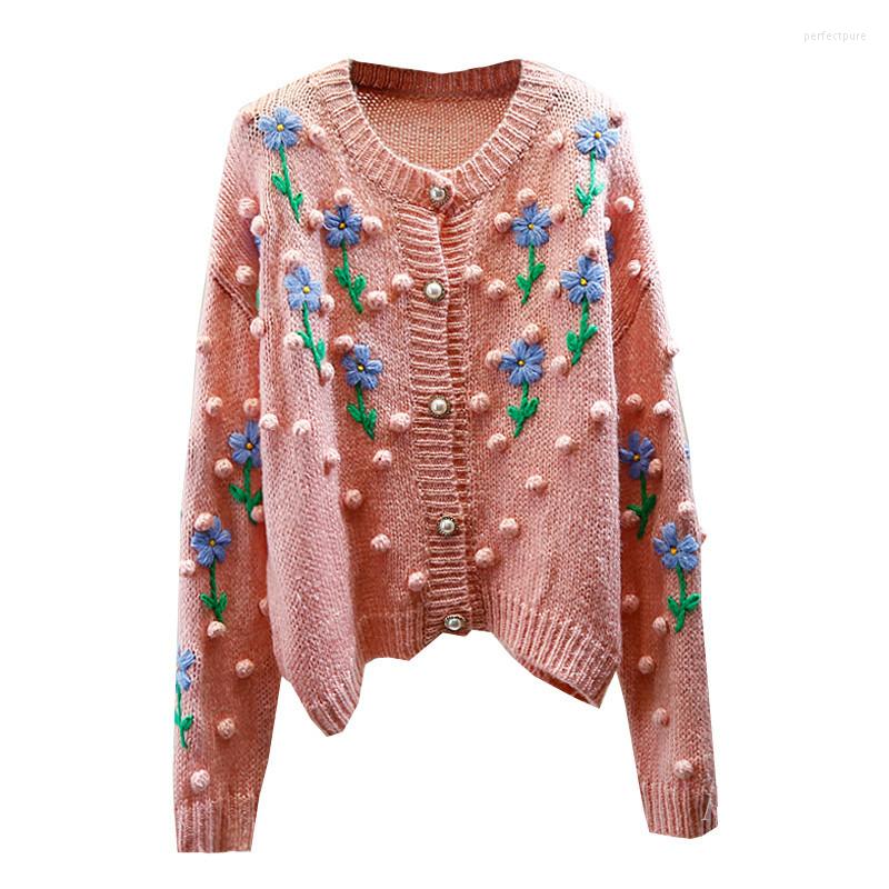 Women's Knits Spring Autumn Fashion Knit Top Woman Handmade Embroidery Three-Dimensional Flower Loose Single-Breasted Knitted Cardigan Coat, Pink
Women's Knits Spring Autumn Fashion Knit Top Woman Handmade Embroidery Three-Dimensional Flower Loose Single-Breasted Knitted Cardigan Coat, Pink