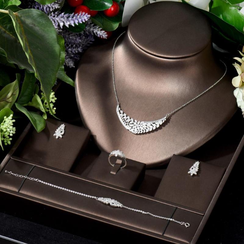 Necklace Earrings Set HIBRIDE Brilliant Round Crystal Bridal And Earring Dubai Nigeria White Gold Color Women Wedding N-853, Picture shown
Necklace Earrings Set HIBRIDE Brilliant Round Crystal Bridal And Earring Dubai Nigeria White Gold Color Women Wedding N-853, Picture shown