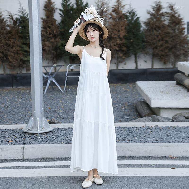 Casual Dresses Women Maxi Sexy Sleeveless Loose Dress Solid Color Sling Long Clothes, Black
Casual Dresses Women Maxi Sexy Sleeveless Loose Dress Solid Color Sling Long Clothes, Black