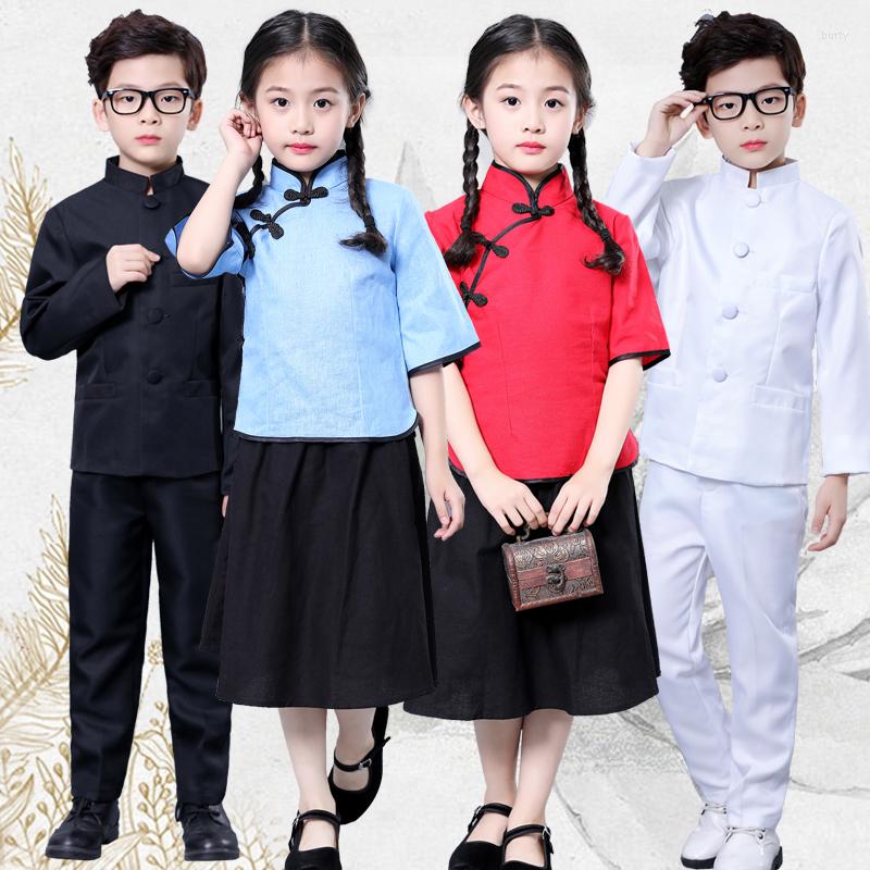 Stage Wear Children's Republic Of China Clothing Poetry Reading Chorus Service Red Song Competition, Black
Stage Wear Children's Republic Of China Clothing Poetry Reading Chorus Service Red Song Competition, Black
