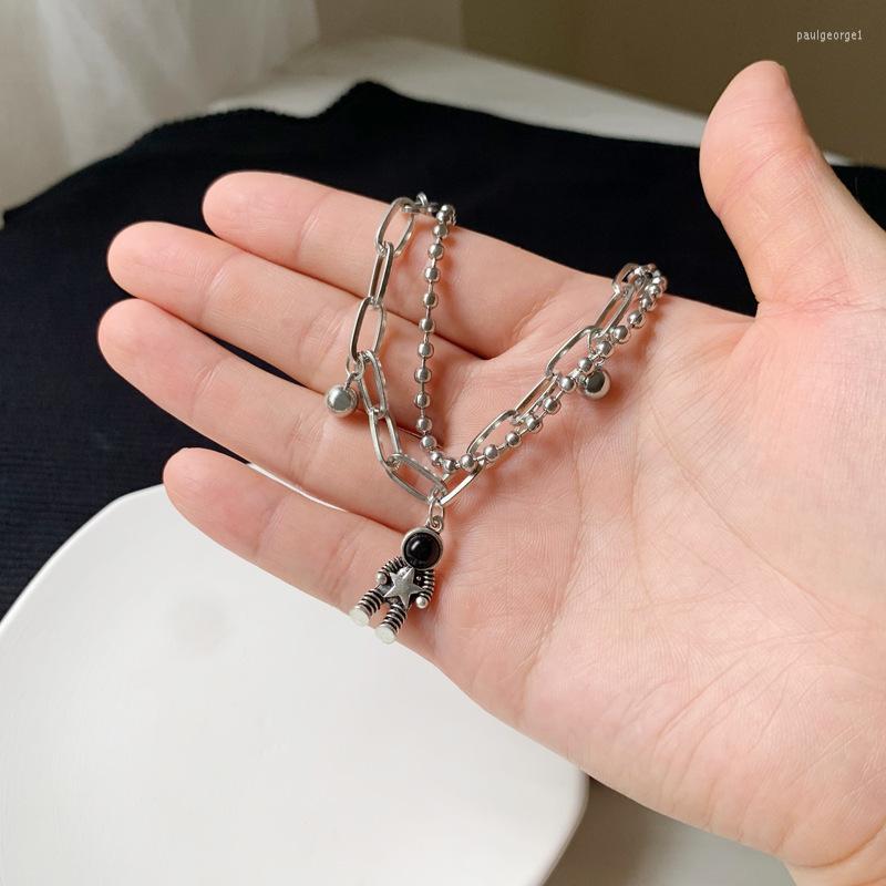 Charm Bracelets Yungqi Punk Astronaut Picking Star Chain For Women Boho Bangles Fashion Cuban Layered Jewelry
Charm Bracelets Yungqi Punk Astronaut Picking Star Chain For Women Boho Bangles Fashion Cuban Layered Jewelry