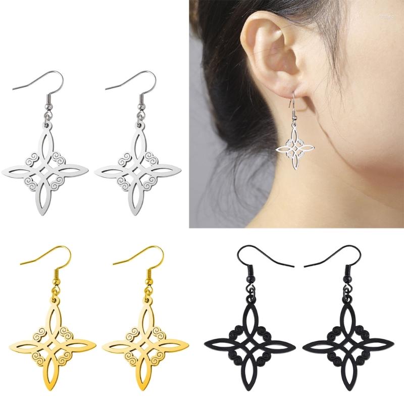 Dangle Earrings Simple Alloy Witchcraft Drop Hollow Amulet Witch Knot Pendant Earring Unique Charm Jewelry 124A
Dangle Earrings Simple Alloy Witchcraft Drop Hollow Amulet Witch Knot Pendant Earring Unique Charm Jewelry 124A