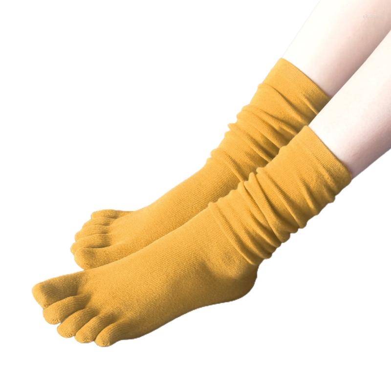 Women Socks Autumn Five Finger Long Tube Simple Solid Color Soft Casual Breathable Toe Separated Yoga Cotton Hosiery 101A, Dgn
Women Socks Autumn Five Finger Long Tube Simple Solid Color Soft Casual Breathable Toe Separated Yoga Cotton Hosiery 101A, Dgn