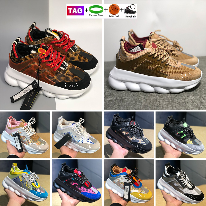 Designer Casual Shoes Italy Chain Reaction Wild Jewels Chain Link Trainer Sneakers EUR 36-45