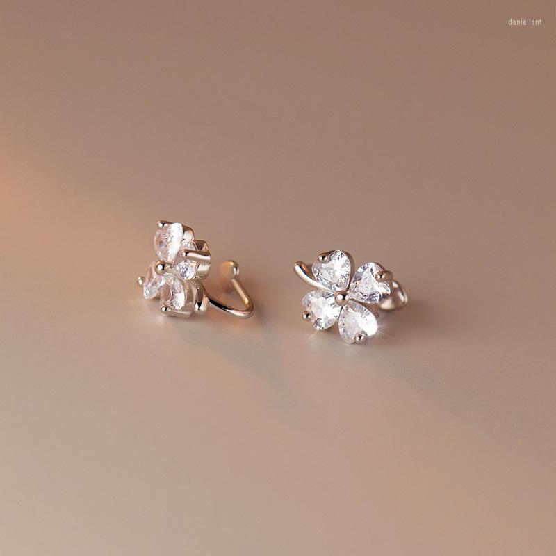 Backs Earrings Real 925 Sterling Silver Cute Zircon Flower Clover Non-pierced Ear Cuffs For Women Hypoallergenic Jewelry
Backs Earrings Real 925 Sterling Silver Cute Zircon Flower Clover Non-pierced Ear Cuffs For Women Hypoallergenic Jewelry