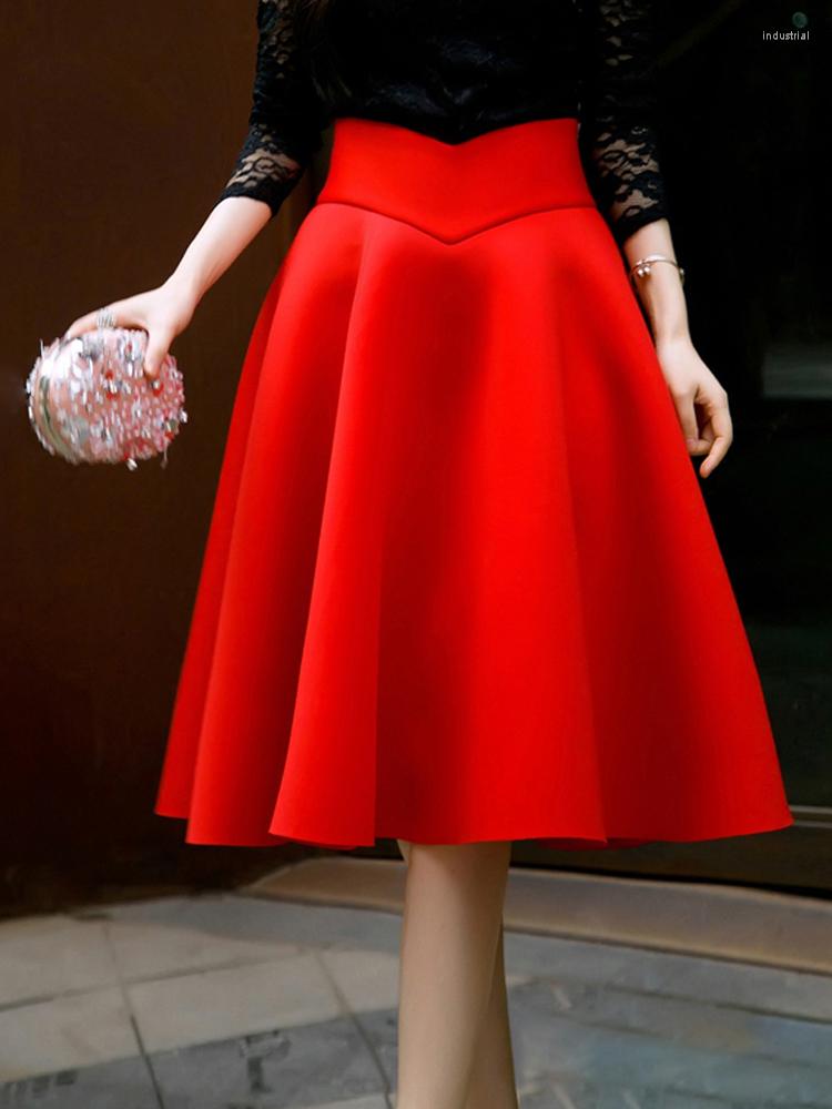 Skirts Skirt High Waisted Womens Knee Length Bottoms Pleated Saia Midi Black Red Kawaii Etek -4XL
Skirts Skirt High Waisted Womens Knee Length Bottoms Pleated Saia Midi Black Red Kawaii Etek -4XL