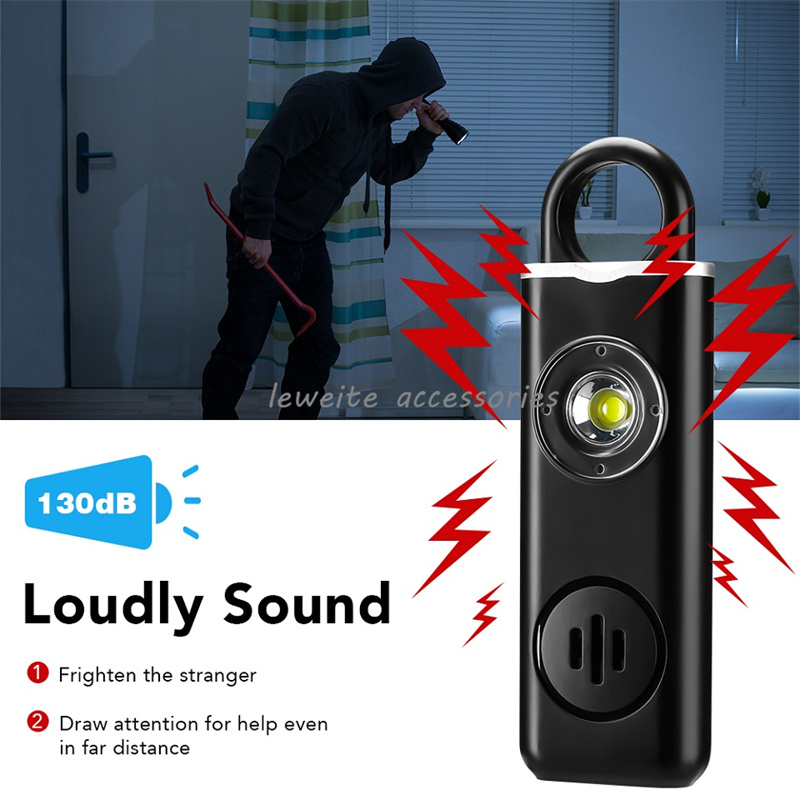Personal Alarm 130dB With LED Light Rechargeable Self Defense Woman Safety Alarms Key Chain Emergency Anti-Attack 
Personal Alarm 130dB With LED Light Rechargeable Self Defense Woman Safety Alarms Key Chain Emergency Anti-Attack