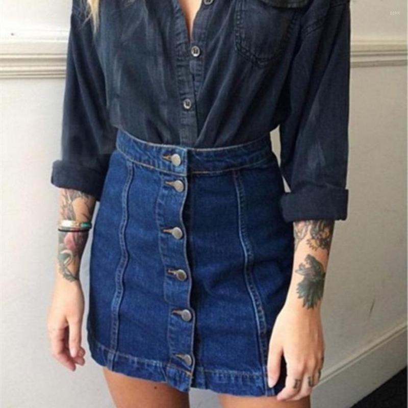 Skirts Summer Arrival Denim Front Button Package Skirt Women Pencil Jeans For Ladies, Picture shown
Skirts Summer Arrival Denim Front Button Package Skirt Women Pencil Jeans For Ladies, Picture shown