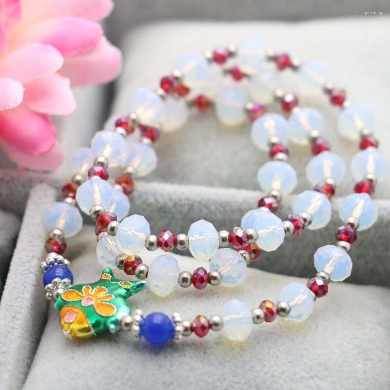 Charm Bracelets 5 8mm Classic Prevalent Faceted Bracelet White Crystal Chalcedony Hand Chain Beads For Women Girls Tibet Silvercolor Fish
Charm Bracelets 5 8mm Classic Prevalent Faceted Bracelet White Crystal Chalcedony Hand Chain Beads For Women Girls Tibet Silvercolor Fish