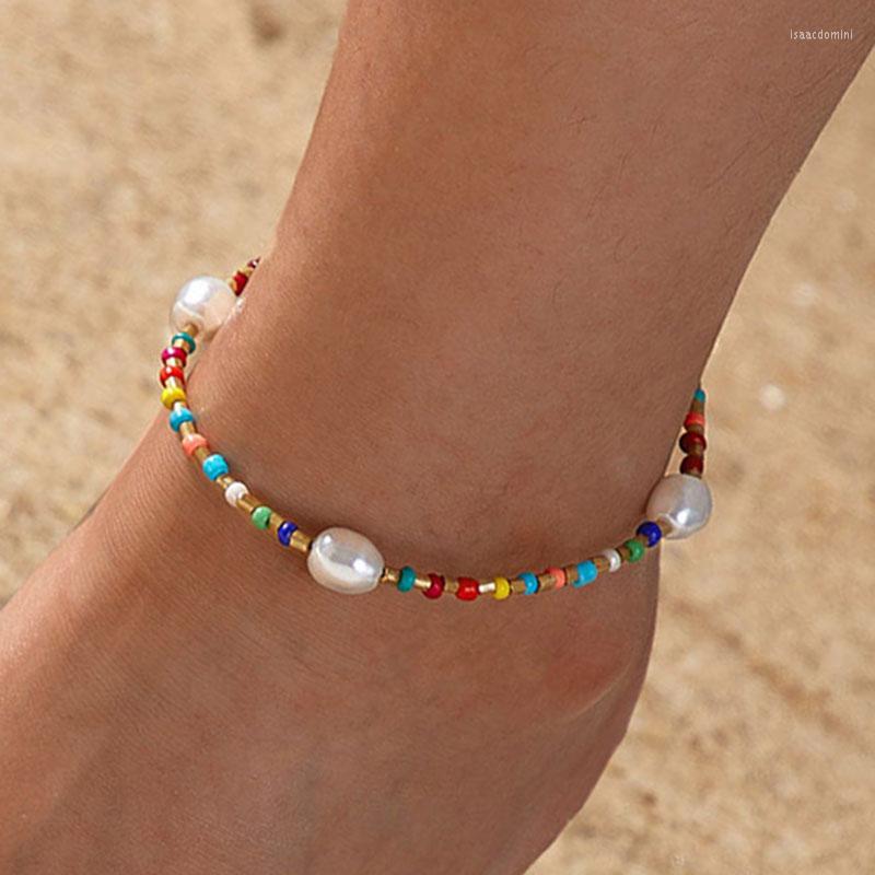 Anklets Yo Bohemian Colorful Beads Pearl Pendant Anklet Female Chain Ankle Bracelets For Women Beach Jewelry
Anklets Yo Bohemian Colorful Beads Pearl Pendant Anklet Female Chain Ankle Bracelets For Women Beach Jewelry