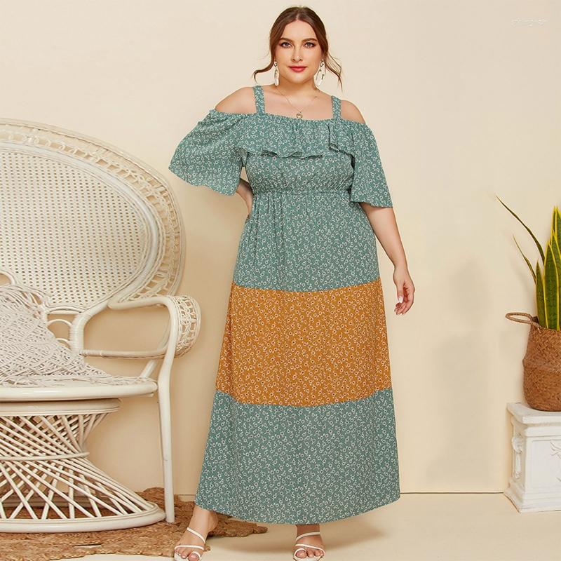 Party Dresses Womens Off Shoulder Maxi Dress Ruffles Half Sleeve Elastic Waist Colorblock Floral Printed Flowy Sundress -4XL 101A
Party Dresses Womens Off Shoulder Maxi Dress Ruffles Half Sleeve Elastic Waist Colorblock Floral Printed Flowy Sundress -4XL 101A