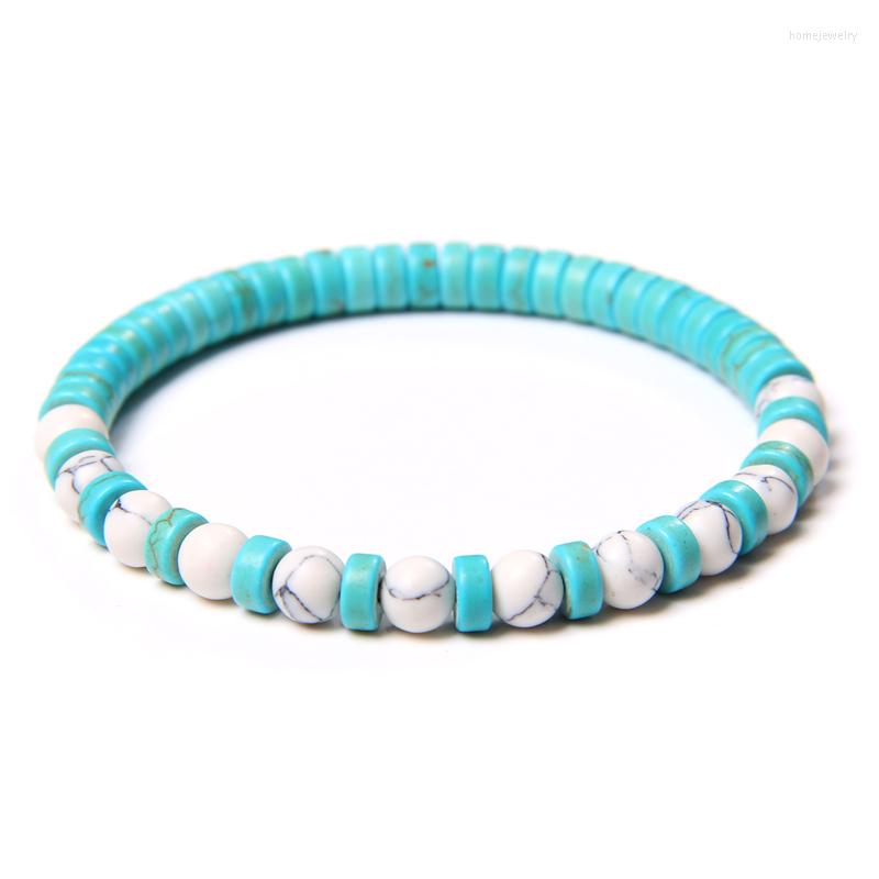 Strand 6mm Beads Blue Spacer Howlites Bracelet White Two-Color Stone Round Bead Wheel Bracelets For Men Women Creative Gift
Strand 6mm Beads Blue Spacer Howlites Bracelet White Two-Color Stone Round Bead Wheel Bracelets For Men Women Creative Gift