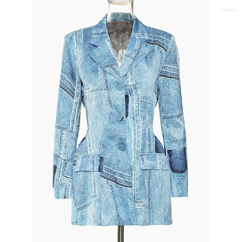 Women' Suits SeeBeautiful Graffiti Printing Side Split Loose Blazer Coat Notched Long Sleeve Single Breasted Spring 2022 Fashion Q260, Blue
Women' Suits SeeBeautiful Graffiti Printing Side Split Loose Blazer Coat Notched Long Sleeve Single Breasted Spring 2022 Fashion Q260, Blue