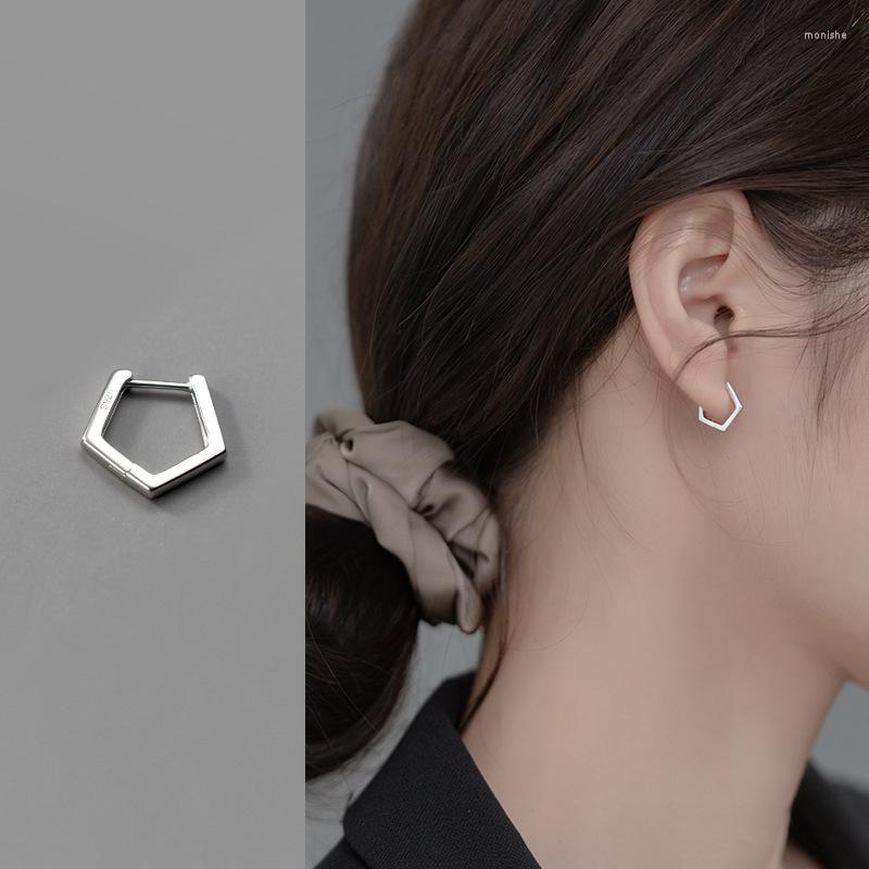 Hoop Earrings 1 Pair 925 Sterling Silver Simple Ear Buckle Female Small Five Angles Geometric Jewelry
Hoop Earrings 1 Pair 925 Sterling Silver Simple Ear Buckle Female Small Five Angles Geometric Jewelry