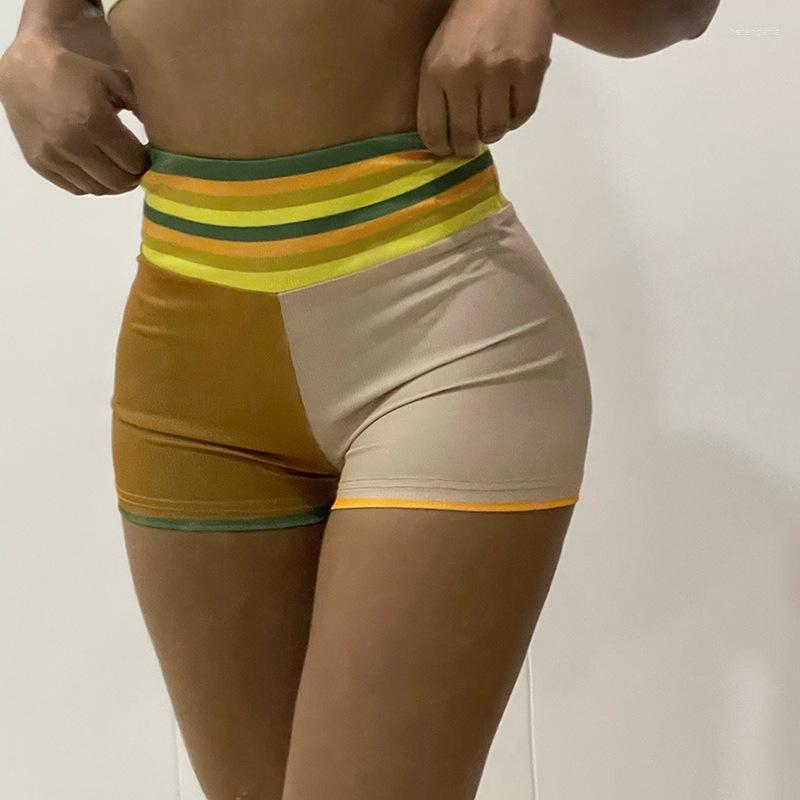 Women' Shorts Woman Wide Belt Pant Contrast Color Stripes Printed High Waist Mini Sexy -L K22P12363, Multicolor
Women' Shorts Woman Wide Belt Pant Contrast Color Stripes Printed High Waist Mini Sexy -L K22P12363, Multicolor
