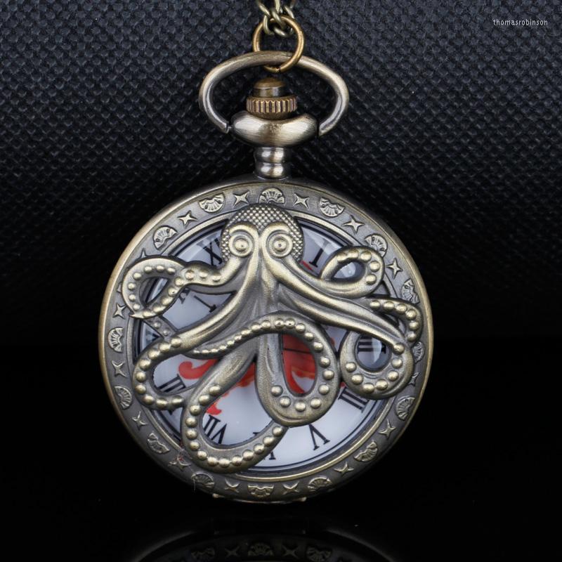 Pocket Watches Steampunk Octopus Hollow Half Quartz Watch With Necklace Chain Gift For Kids, Cf1297
Pocket Watches Steampunk Octopus Hollow Half Quartz Watch With Necklace Chain Gift For Kids, Cf1297
