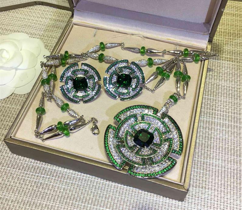 Necklace Earrings Set Brand Party Jewelry 3A Cubic Zirconia Round Ball Fan Sweater Chain Small Dress Sector Stud, Picture shown
Necklace Earrings Set Brand Party Jewelry 3A Cubic Zirconia Round Ball Fan Sweater Chain Small Dress Sector Stud, Picture shown