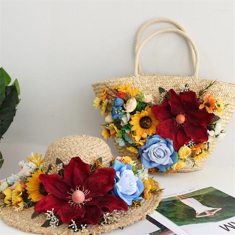 Evening Bags 2022 Summer Flower Straw Bag Women Larger Capacity Large Travel Totes Woven Shoulder Handbags Top-handle, Hat
Evening Bags 2022 Summer Flower Straw Bag Women Larger Capacity Large Travel Totes Woven Shoulder Handbags Top-handle, Hat