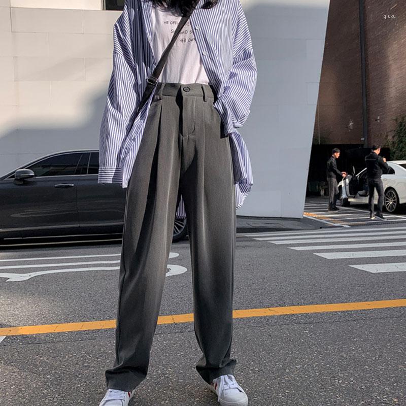 Women's Pants Limiguyue Spring Women Suit Office Lady Wide Leg Long Trousers Solid Loose High Waist Pant Vestodos Female Black Gray K010
Women's Pants Limiguyue Spring Women Suit Office Lady Wide Leg Long Trousers Solid Loose High Waist Pant Vestodos Female Black Gray K010