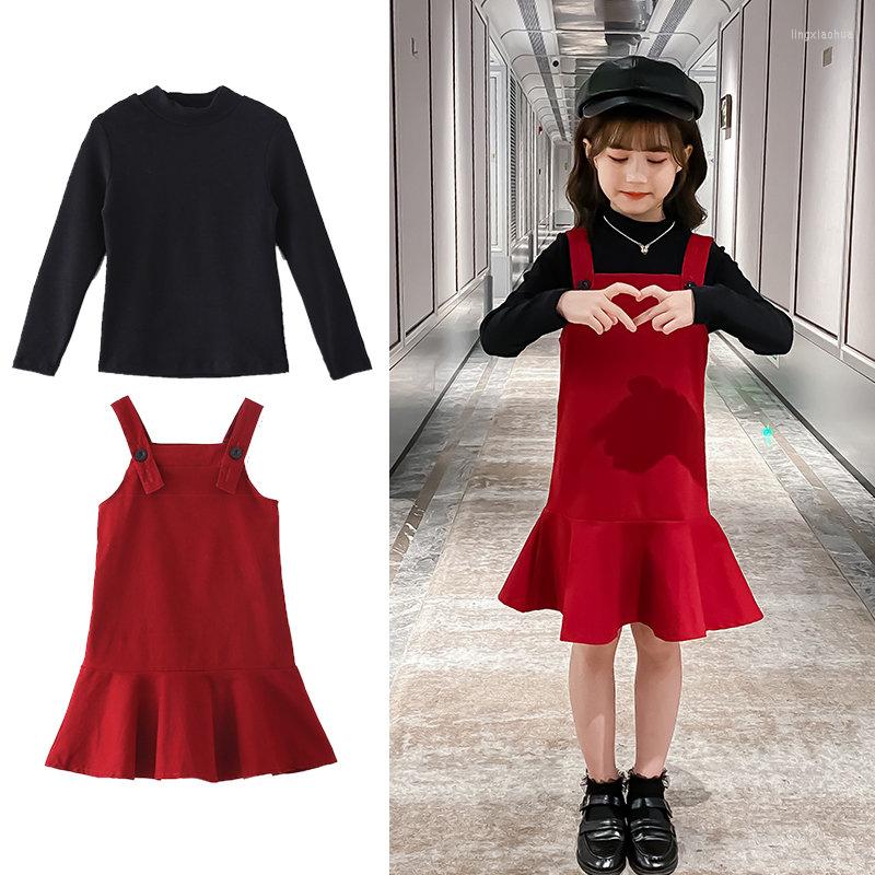 Clothing Sets Teens Girls Fashion Set Spring Long Sleeve Undershirt Jumpsuit Ruffles Dress 2 Pcs Autumn Casual Clothes For Age 8 12 Year, Black
Clothing Sets Teens Girls Fashion Set Spring Long Sleeve Undershirt Jumpsuit Ruffles Dress 2 Pcs Autumn Casual Clothes For Age 8 12 Year, Black