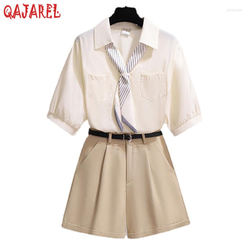 Women' Tracksuits Summer Korean Fashion Elegant Office Lady Short Sets 2022 Women White Polo Collar Casual T-Shirt High Waist Shorts Two, Light green
Women' Tracksuits Summer Korean Fashion Elegant Office Lady Short Sets 2022 Women White Polo Collar Casual T-Shirt High Waist Shorts Two, Light green