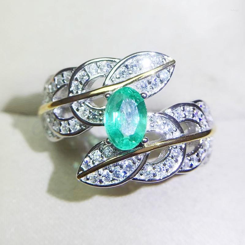 Cluster Rings Natural Real Emerald Leaves Style Ring 925 Sterling Silver Fine Jewelry 4 6mm 0.52ct Gemstone Q911184
Cluster Rings Natural Real Emerald Leaves Style Ring 925 Sterling Silver Fine Jewelry 4 6mm 0.52ct Gemstone Q911184