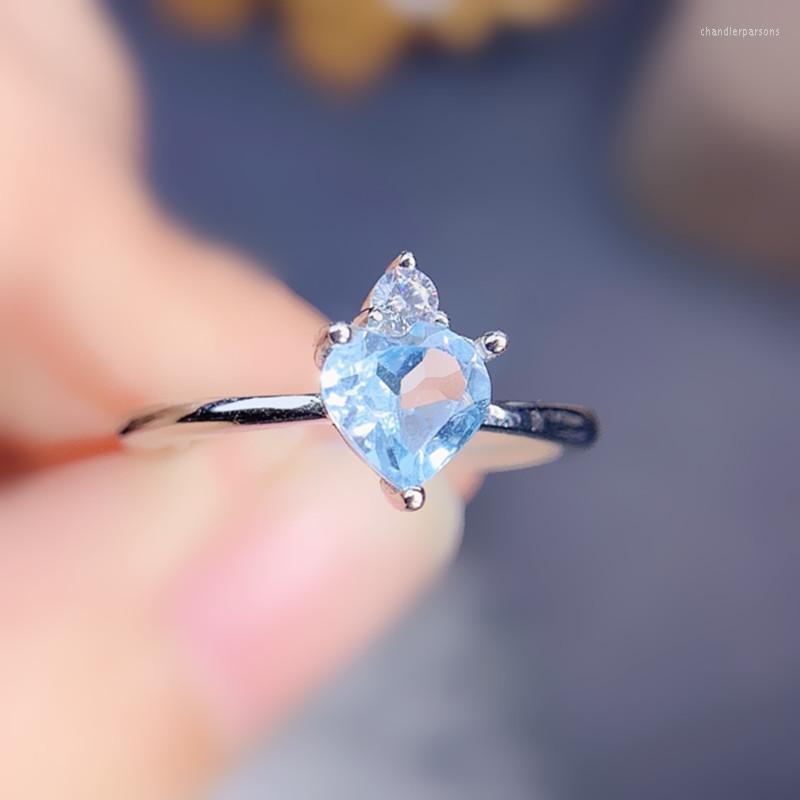 Cluster Rings Per Jewelry Natural Real 0.6ct Blue Topaz Love Heart Ring 5 5mm Gemstone 925 Sterling Silver Fine J225116
Cluster Rings Per Jewelry Natural Real 0.6ct Blue Topaz Love Heart Ring 5 5mm Gemstone 925 Sterling Silver Fine J225116