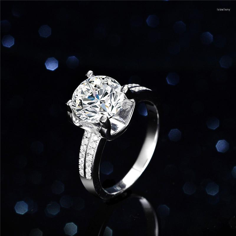 Cluster Rings 3.0 Lab Moissanite Luxury Wedding Ring Women 18K White Gold Solid Sterling Silver Engagement High Diamond Jewelry
Cluster Rings 3.0 Lab Moissanite Luxury Wedding Ring Women 18K White Gold Solid Sterling Silver Engagement High Diamond Jewelry