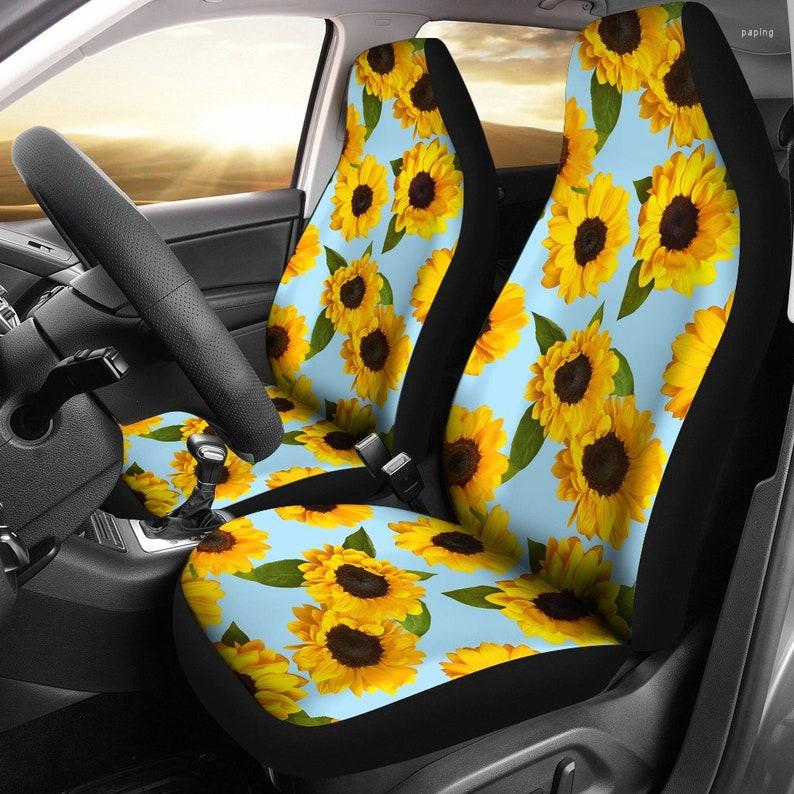 Car Seat Covers Sunflowers Light Blue Pair 2 Front Cover For Protector Accessory
Car Seat Covers Sunflowers Light Blue Pair 2 Front Cover For Protector Accessory