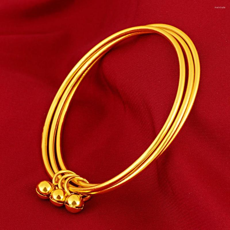 Bangle 3pcs-Layer Unopenable Line Bracelet Women Simple Jewelry Yellow Gold Filled Classic Gift
Bangle 3pcs-Layer Unopenable Line Bracelet Women Simple Jewelry Yellow Gold Filled Classic Gift