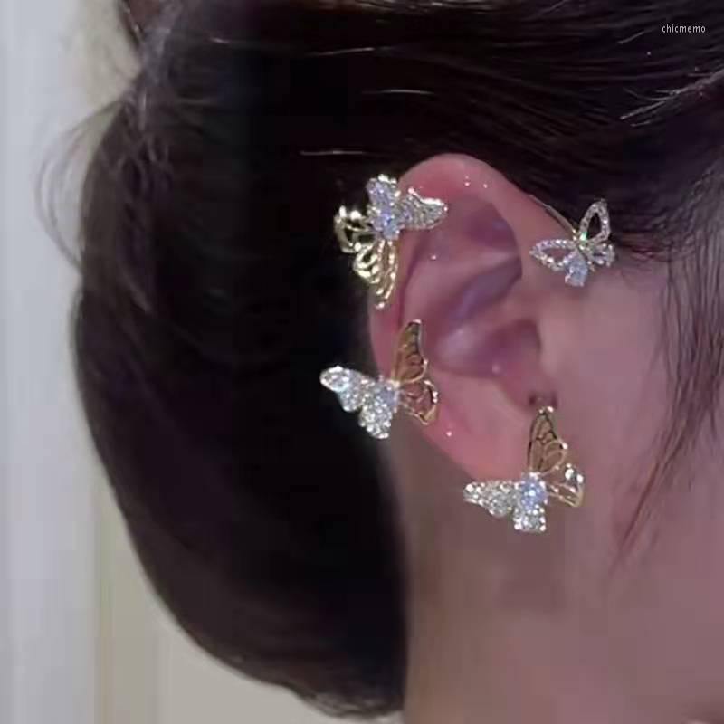 Backs Earrings Fashion Hollow Butterfly Ear Cuff No Piercing Shiny Rhinestone 4pcs Clip For Women Gifts
Backs Earrings Fashion Hollow Butterfly Ear Cuff No Piercing Shiny Rhinestone 4pcs Clip For Women Gifts