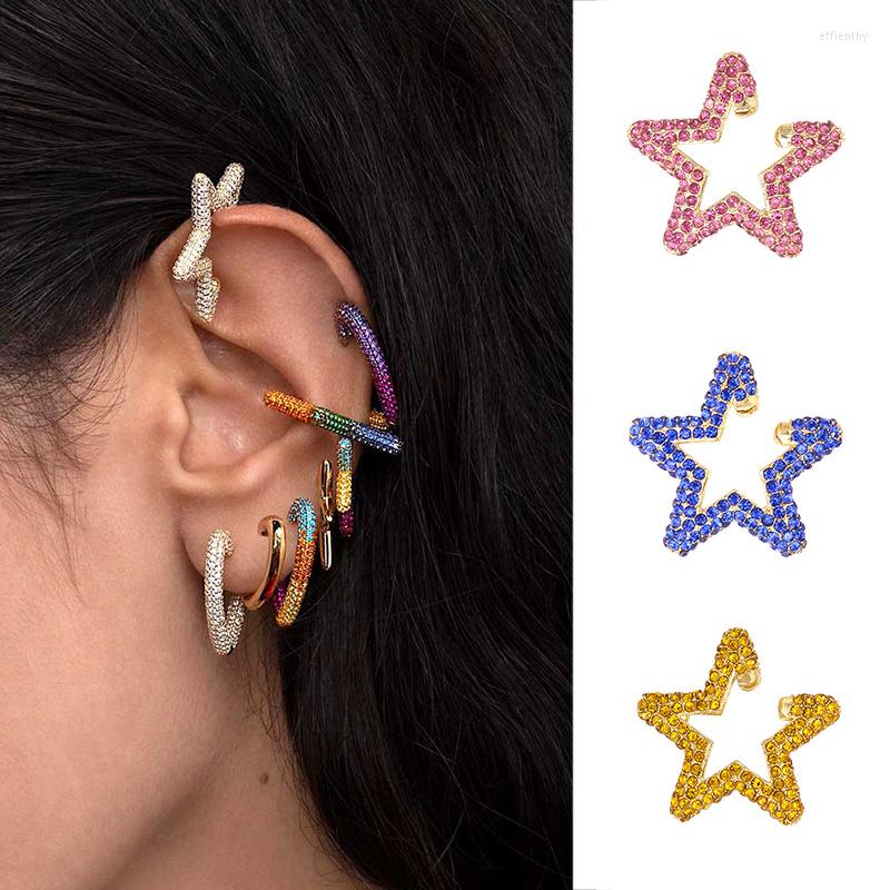 Backs Earrings 1PC Rainbow Star Earcuffs Earring For Women Colorful Multi-Hoop Rhinestone Ear Cuff Romantic Boho Clips Jewelry Gifts
Backs Earrings 1PC Rainbow Star Earcuffs Earring For Women Colorful Multi-Hoop Rhinestone Ear Cuff Romantic Boho Clips Jewelry Gifts