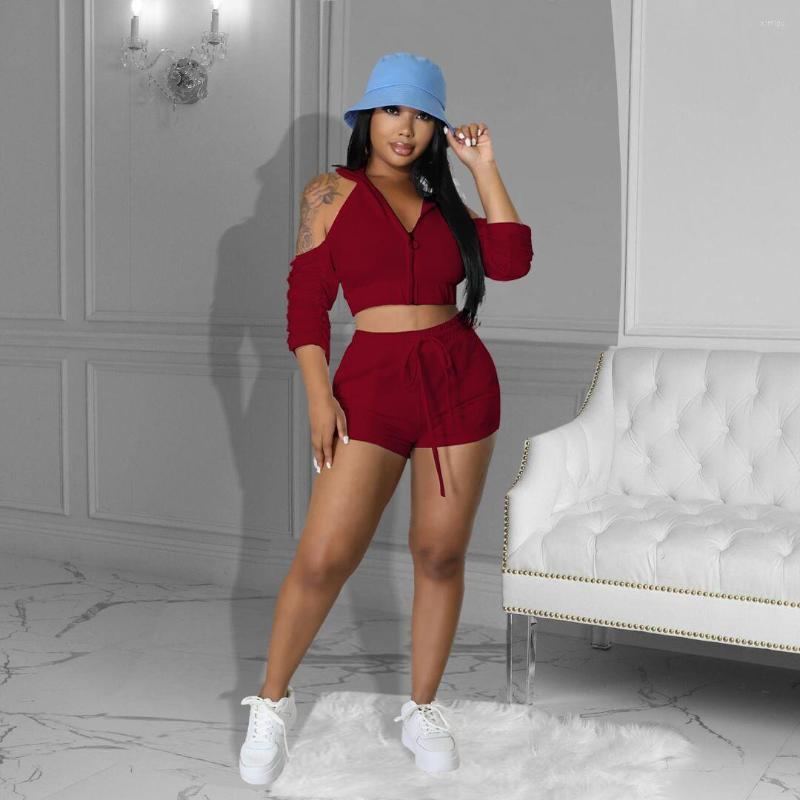Women' Tracksuits Two Pieces Women Sets Solid Color Zipper Pleated Sexy Backless Two-piece Set 02-ST-omcsll
Women' Tracksuits Two Pieces Women Sets Solid Color Zipper Pleated Sexy Backless Two-piece Set 02-ST-omcsll