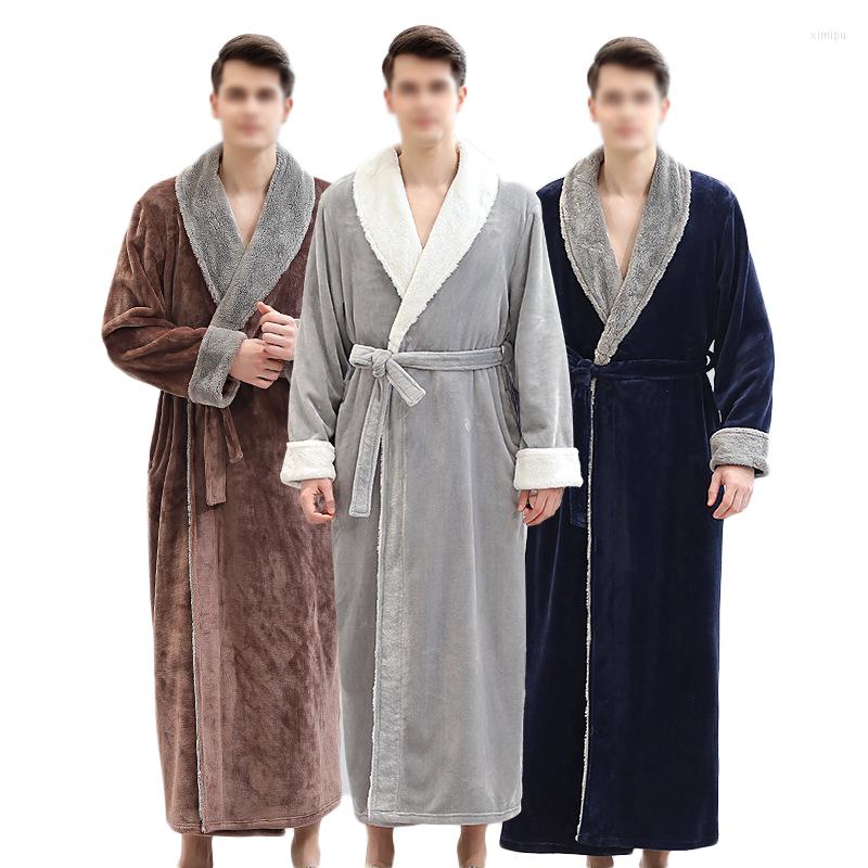 Men's Sleepwear Autumn And Winter Flannel Nightgown Thickened Lengthened Warmth Solid Color Couple Bathrobe Home Service
Men's Sleepwear Autumn And Winter Flannel Nightgown Thickened Lengthened Warmth Solid Color Couple Bathrobe Home Service