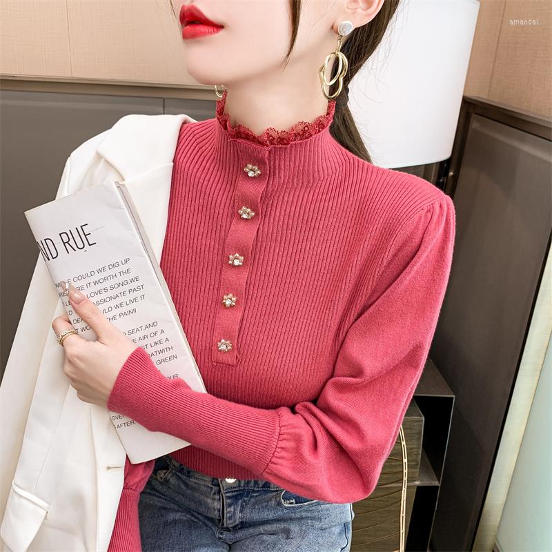 Women's T Shirts Make Winter Lantern Show Thin Lace Half Sleeve Turtleneck Render Unlined Upper Garment Sweater Long-sleeved T-shirt, Black
Women's T Shirts Make Winter Lantern Show Thin Lace Half Sleeve Turtleneck Render Unlined Upper Garment Sweater Long-sleeved T-shirt, Black