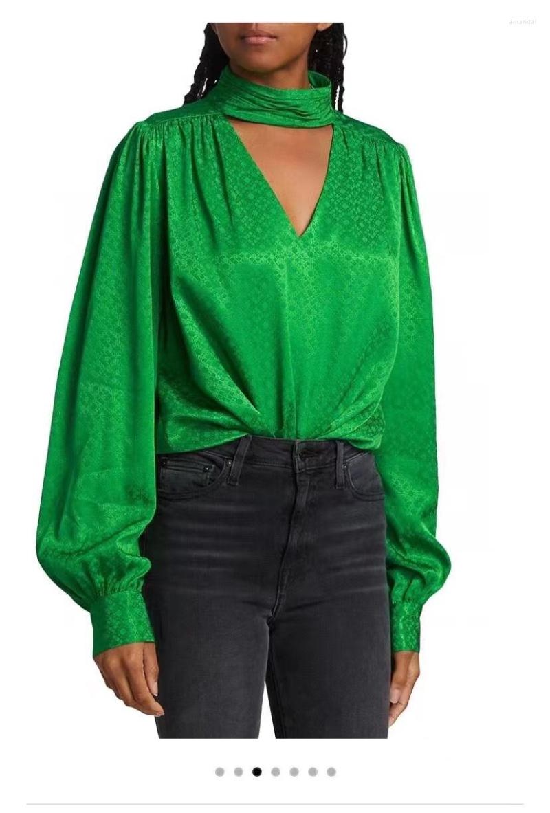 Women's T Shirts Women Dark Jacquard Print Sexy V-neck Lantern Long Sleeve Shirt Top, Green
Women's T Shirts Women Dark Jacquard Print Sexy V-neck Lantern Long Sleeve Shirt Top, Green
