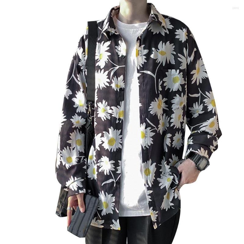 Men's Casual Shirts Men Marguerite Long Sleeve Turndown Collar Button Up Blouse Shirt Loose Top, Black
Men's Casual Shirts Men Marguerite Long Sleeve Turndown Collar Button Up Blouse Shirt Loose Top, Black