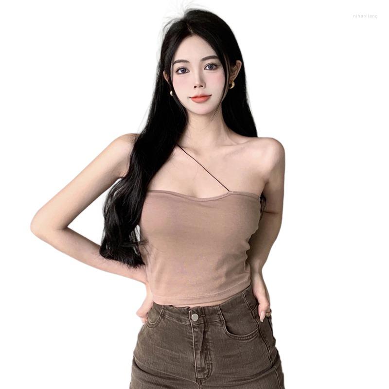 Women's Tanks Women Sexy Off Shoulder Tops Slim Fit Sleeveless T-Shirts Sling Lightweight Comfortable Summer Tank
Women's Tanks Women Sexy Off Shoulder Tops Slim Fit Sleeveless T-Shirts Sling Lightweight Comfortable Summer Tank