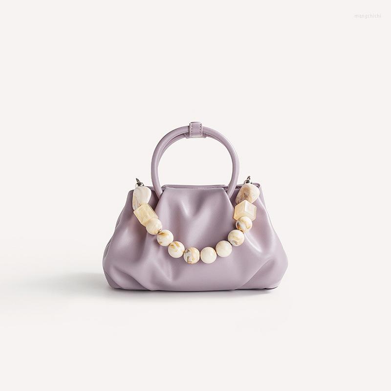 Evening Bags Pleated Soft Clip Bag Pearl Chain Solid Color Cloud Handbag Fresh French Romantic Messenger, White
Evening Bags Pleated Soft Clip Bag Pearl Chain Solid Color Cloud Handbag Fresh French Romantic Messenger, White