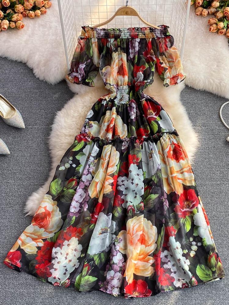 Party Dresses FTLZZ Summer Sexy Women Slash Neck Puff Sleeve Ruffled Dress Casual Holiday Beach Floral Print A-line Chiffon, Mixed
Party Dresses FTLZZ Summer Sexy Women Slash Neck Puff Sleeve Ruffled Dress Casual Holiday Beach Floral Print A-line Chiffon, Mixed
