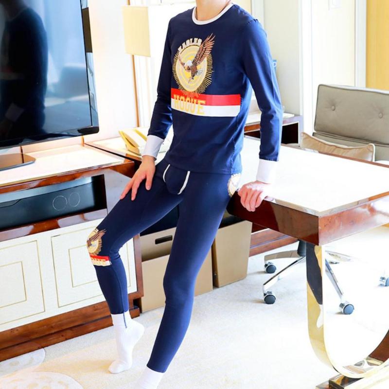 Men's Thermal Underwear 1 Set Coat Trousers Men Autumn Winter Eagle Printed Crew Neck Long-Johns Long-Pants Warm Cotton Tight Leggings
Men's Thermal Underwear 1 Set Coat Trousers Men Autumn Winter Eagle Printed Crew Neck Long-Johns Long-Pants Warm Cotton Tight Leggings