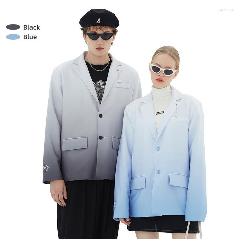 Men's Suits Casual Blazer Jacket Men Women Autumn Simple Gradient Suit Couples Top V-Neck Long-Sleeve Korean Version Coats Unisex, Black
Men's Suits Casual Blazer Jacket Men Women Autumn Simple Gradient Suit Couples Top V-Neck Long-Sleeve Korean Version Coats Unisex, Black