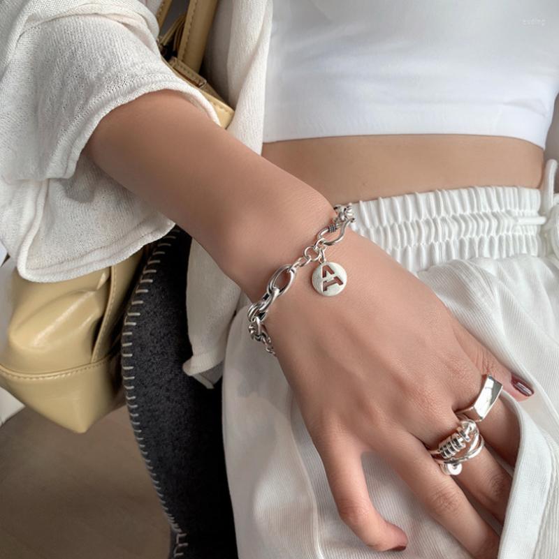 Link Bracelets Letter Round Pendant Geometric Thick Chain For Women Hip Hop Trendy Retro Gift Fine Jewelry SAB315
Link Bracelets Letter Round Pendant Geometric Thick Chain For Women Hip Hop Trendy Retro Gift Fine Jewelry SAB315