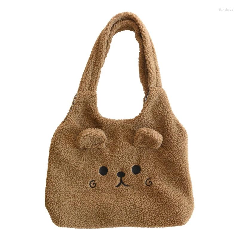 Evening Bags BENVICHED Winter Soft Plush Tote Bag Women Cartoon Embroidery Imitation Lamb Hair Shoulder For Shopper Bolsa, White
Evening Bags BENVICHED Winter Soft Plush Tote Bag Women Cartoon Embroidery Imitation Lamb Hair Shoulder For Shopper Bolsa, White