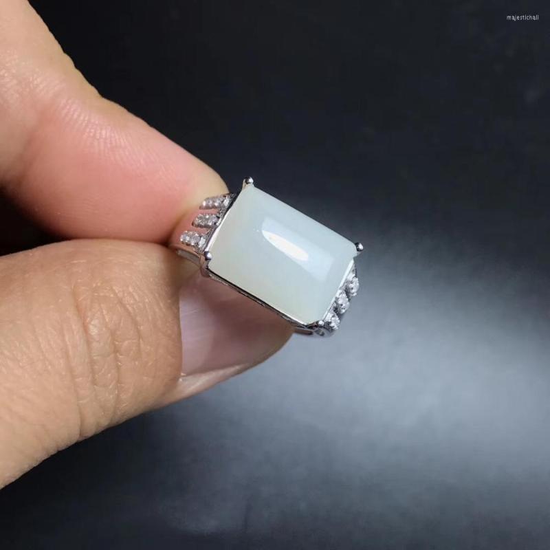 Cluster Rings Individual White Jade Ring Men Fine Jewelry Muscular Power Natural Big Size 925 Sterling Silver Ornament Gift
Cluster Rings Individual White Jade Ring Men Fine Jewelry Muscular Power Natural Big Size 925 Sterling Silver Ornament Gift