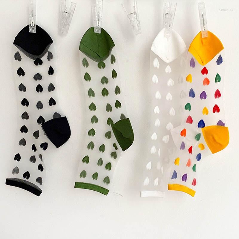 Women Socks Summer Fashion Love Heart Print Thin Mesh Harajuku Transparent Lace Fishnet Sock Lady Cool Sox, Black
Women Socks Summer Fashion Love Heart Print Thin Mesh Harajuku Transparent Lace Fishnet Sock Lady Cool Sox, Black