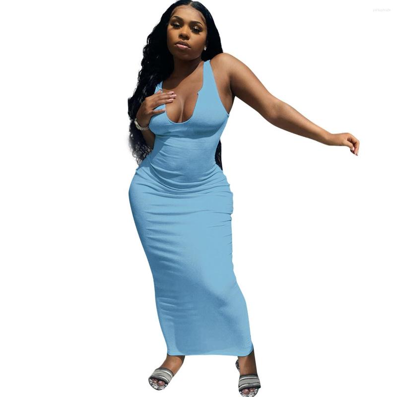 Casual Dresses Harajuku Blue Black Sexy Bodycon Dress Women Sundress Ribbed Knit Maxi Tank Wrap Ladies Green Long Summer DressNice, Gray
Casual Dresses Harajuku Blue Black Sexy Bodycon Dress Women Sundress Ribbed Knit Maxi Tank Wrap Ladies Green Long Summer DressNice, Gray