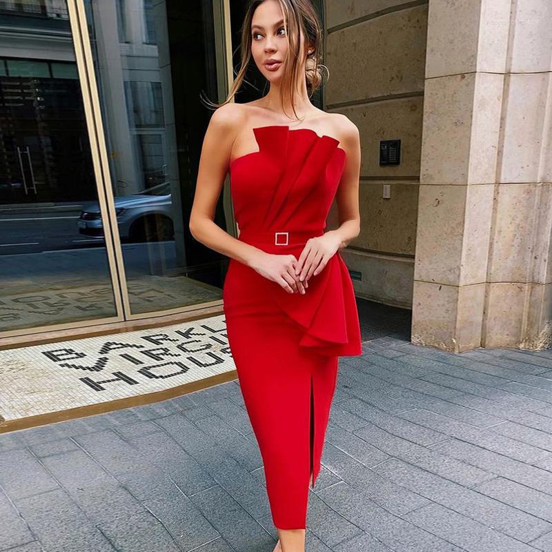 Casual Dresses Wholesale 2022 Women's Dress Red Strapless Ruffle Sexy Club Evening Wear Celebrity Cocktail Party Bandage
Casual Dresses Wholesale 2022 Women's Dress Red Strapless Ruffle Sexy Club Evening Wear Celebrity Cocktail Party Bandage