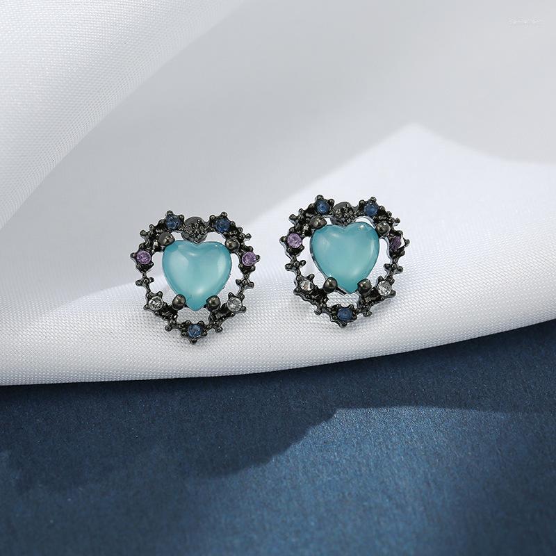 Backs Earrings Temperament Black Rhinestone Heart Shaped Earclips Korean Vintage Blue Crystalsmall Clip On Without Piercing
Backs Earrings Temperament Black Rhinestone Heart Shaped Earclips Korean Vintage Blue Crystalsmall Clip On Without Piercing