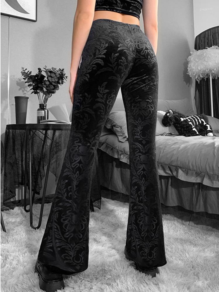 Women' Pants Warm High Waist Flared Plants Jacquard Velvet Flare Leg Fashion Female Student Leisure Black Wide
Women' Pants Warm High Waist Flared Plants Jacquard Velvet Flare Leg Fashion Female Student Leisure Black Wide